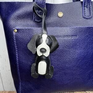 Hound Black Dog Bag Charm Dog Lover Purse Charm Golden Retriever Cute Dog Charm